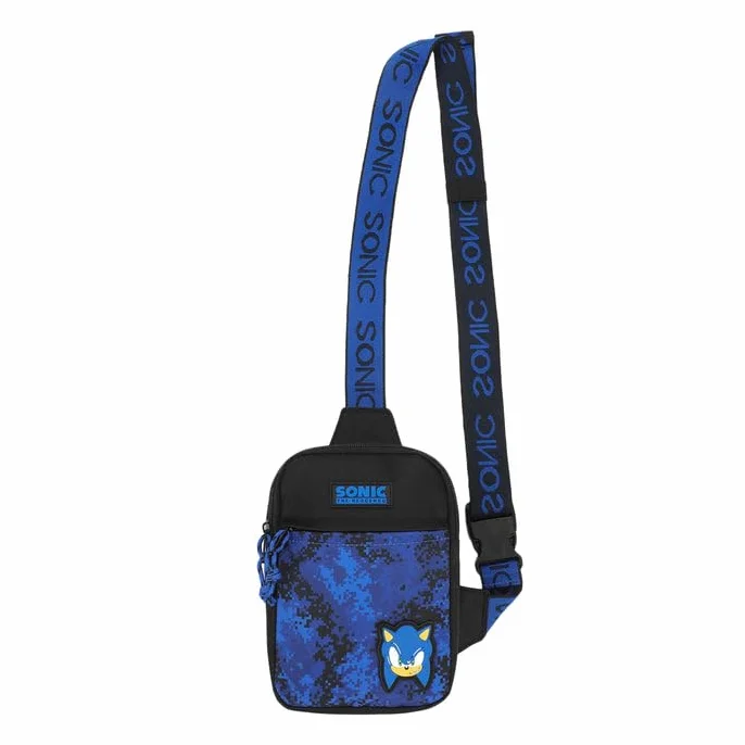 Bioworld Sonic The Hedgehog - Borsa a tracolla per ragazzi, colore: Blu, Blu, Taglia unica