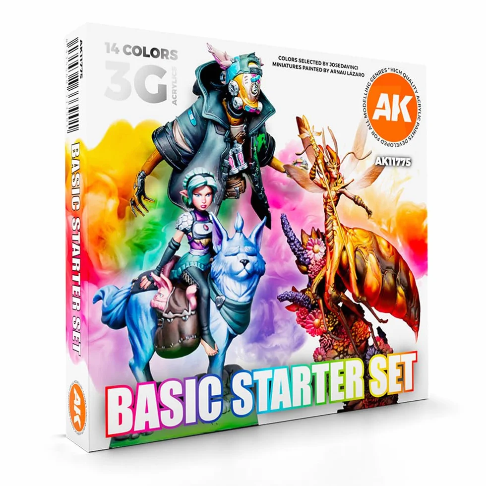 AK Acrylics 3Gen SET AK11775 BASIC STARTER SET (14x17ml)