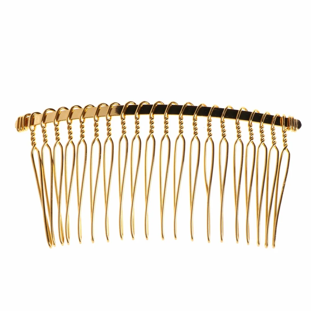 Pettine per capelli da sposa in metallo 20 denti accessorio per velo