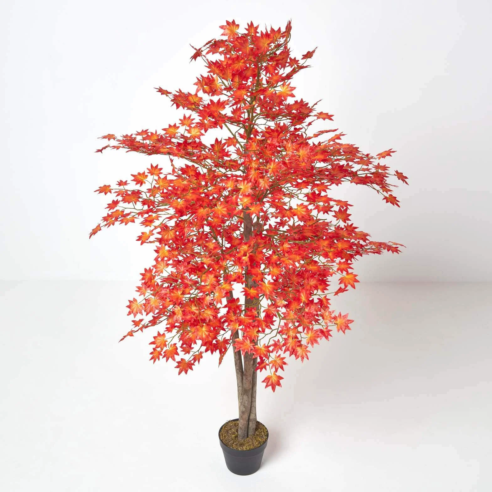 Homescapes acero rosso artificiale molto feuilli in vaso 160 cm