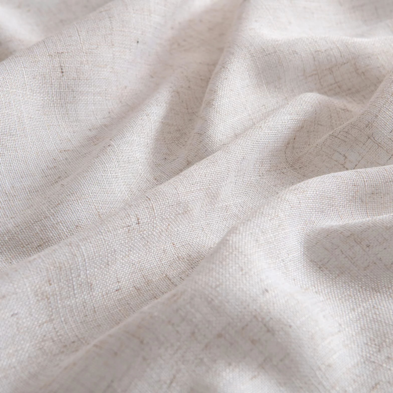 MIULEE Lino Tende Finestre Occhielli Tenda Pannello Traslucido Moderne Vela Trasparente 2 Pezzo Set Lino Naturale Bianco 140x260 cm