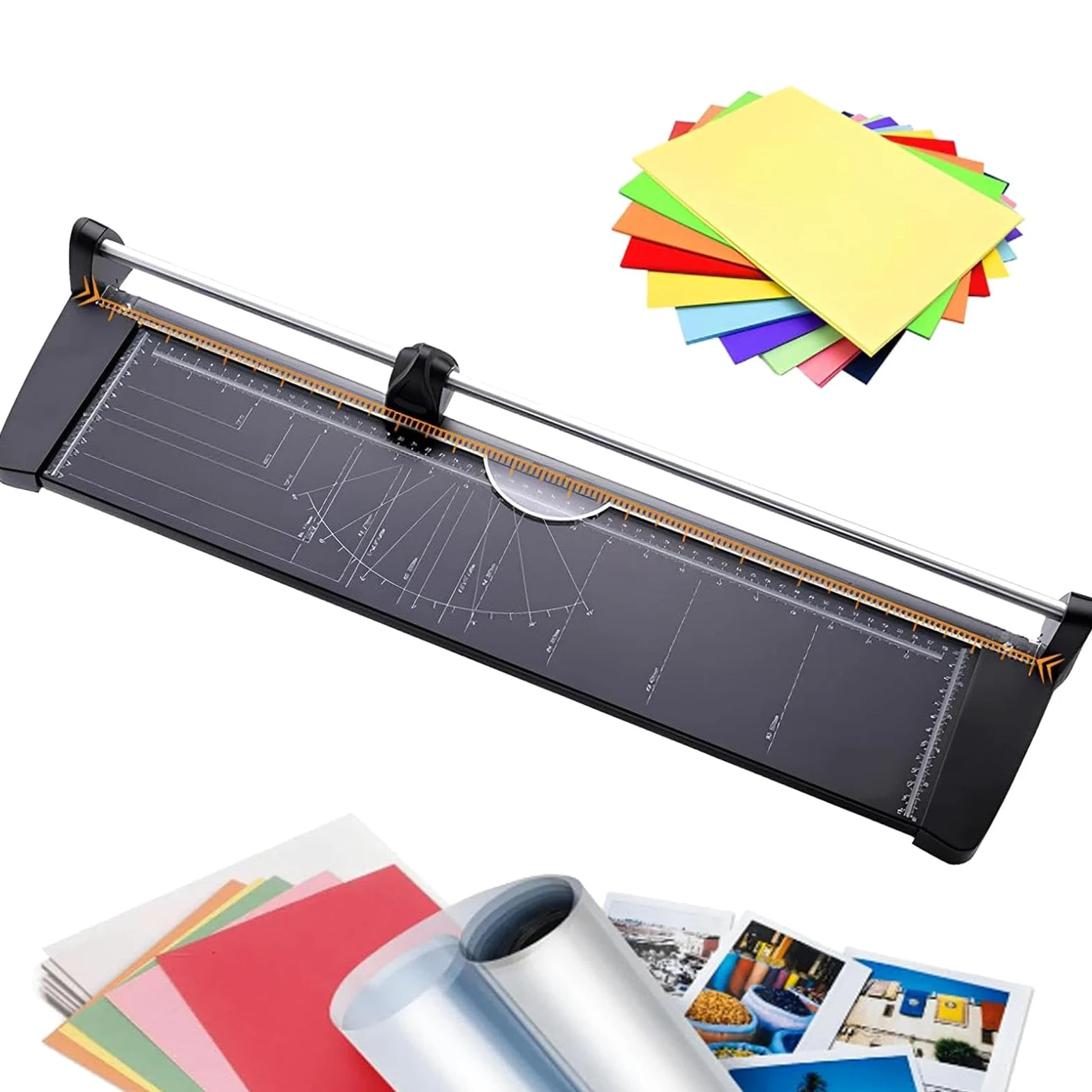 Taglierina rotativa manuale di precisione per carta, taglierina commerciale A2, taglio A3/A4/A5, foto, carte