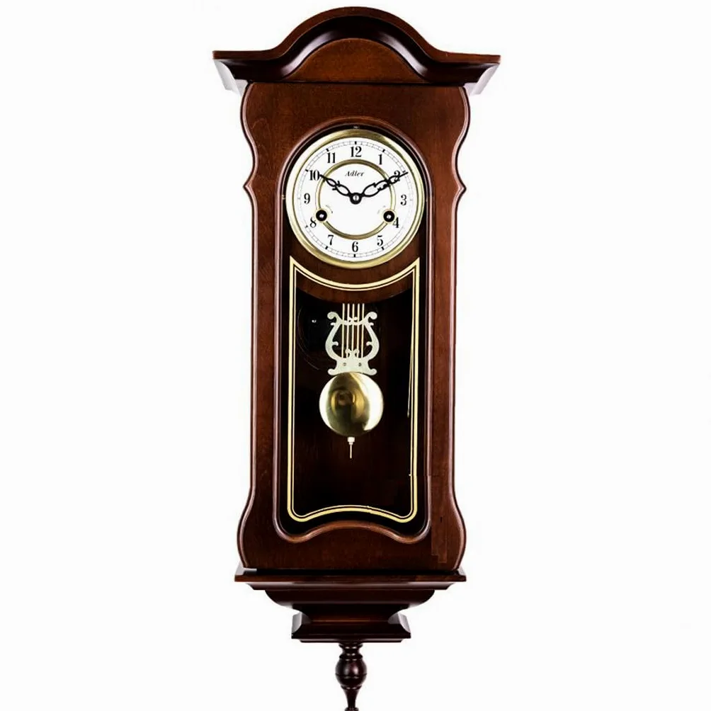 Duve Orologio a pendolo in legno da parete con movimento meccanico carica 31 giorni 7036