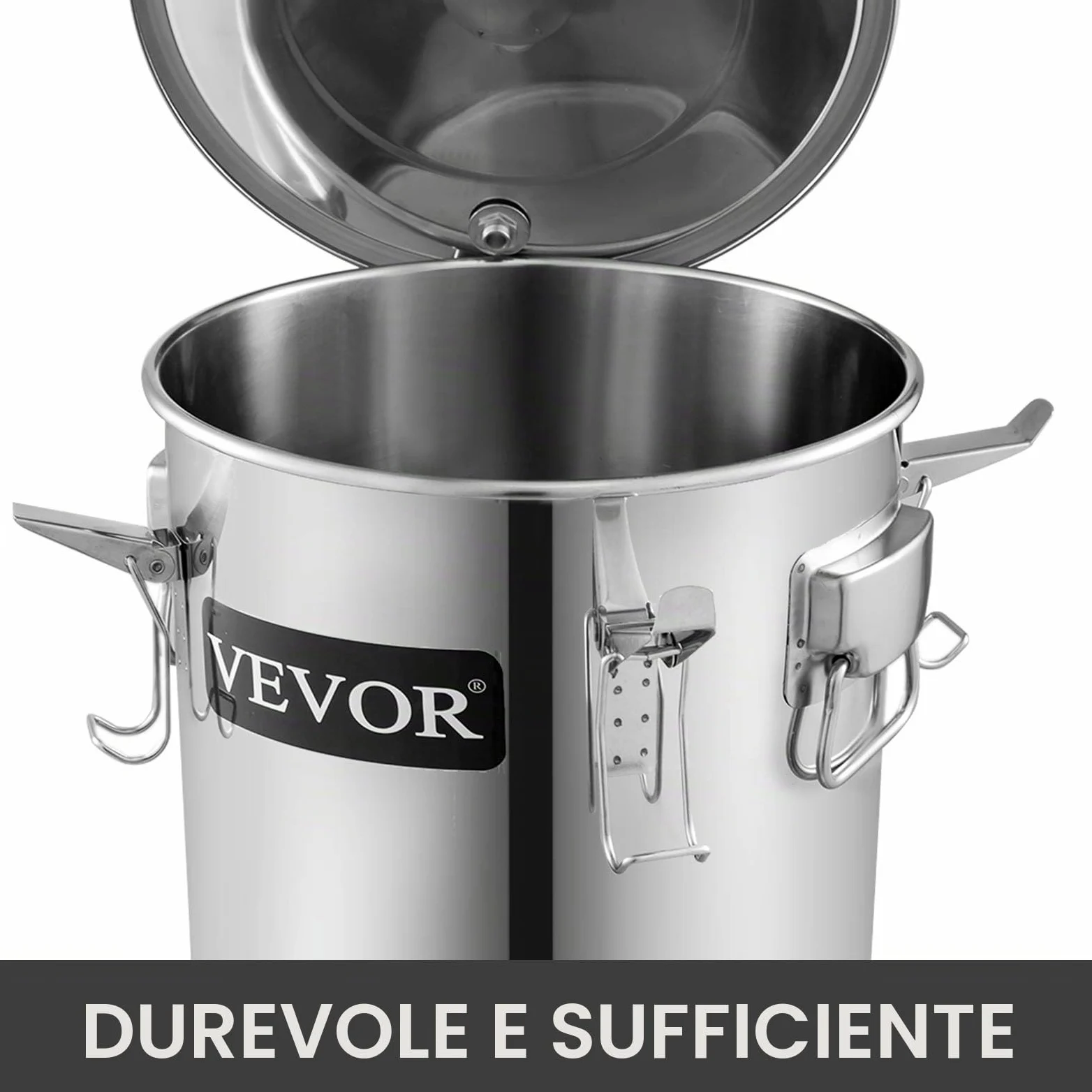 VEVOR La Caldaia per Acqua Distillata con Pompa,Doppi Fusti,8Gal,La Caldaia per Acqua al Chiaro di Luna,Distillatore d'Acqua Alcolica,Distillazione del Vino 8GAL,in Acciaio e Rame Rosso