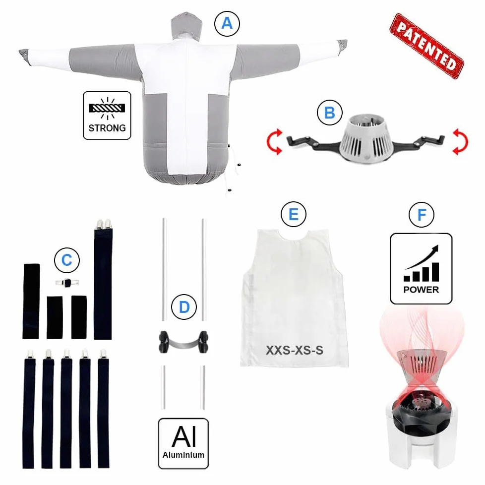 EOLO Stira Camicie Pantaloni SA04 R INOX V5 Stendiasciuga Vestiti Aria Calda Manichino Stiro Verticale Professionale Robot Gonfiabile 4 Ruote 2 Programmi Made in Italy Garanzia 5 Anni Efficienza A++