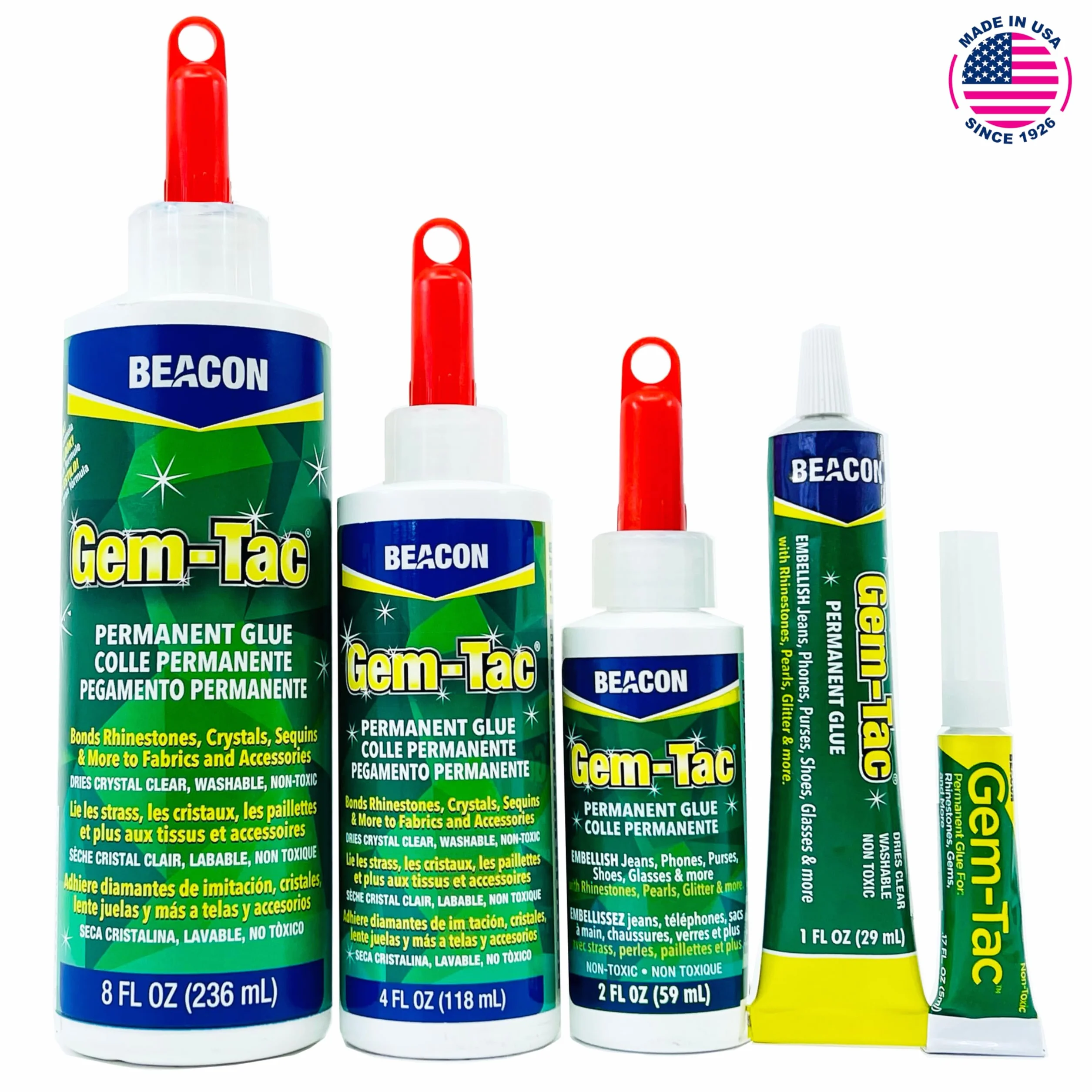 Gem-Tac - Bottiglia Media 118 ml, Trasparente