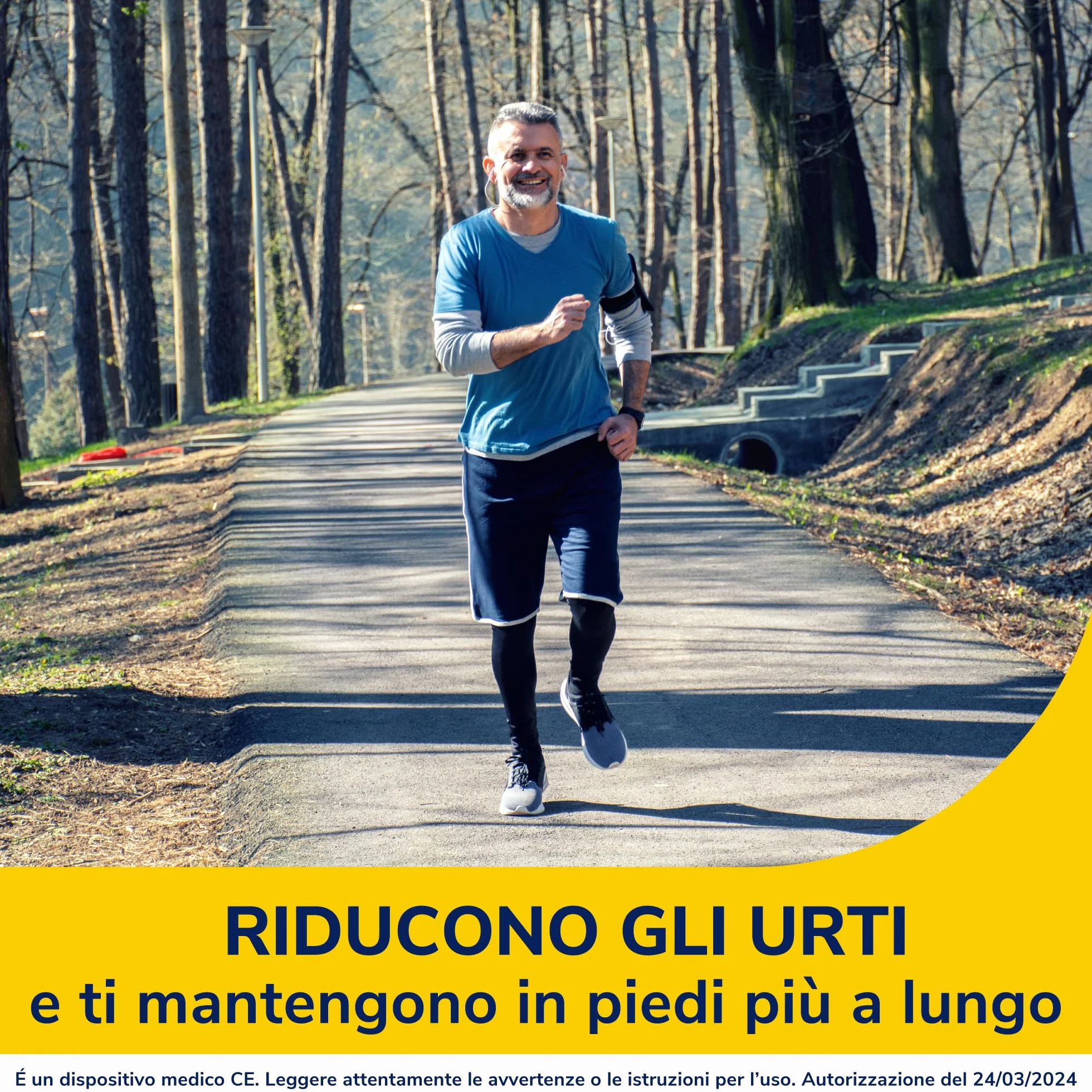 Dr. Scholl's Solette RUN con funzione ammortizzante per la corsa, Aiutano a ridurre ed alleviare il dolore alle ginocchia e quello causato da periostite tibiale, fascite plantare, misura 40-47.5