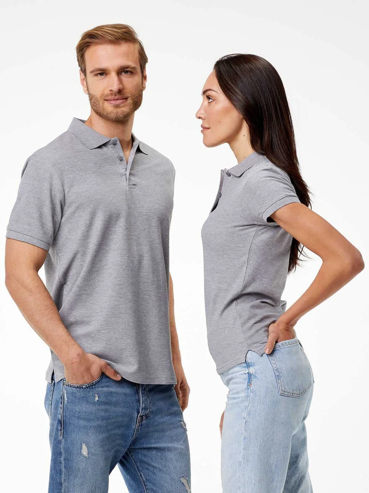CHEMAGLIETTE! Polo Donna Manica Corta - Maglia Abbigliamento da Lavoro, T Shirt 100% Cotone Piquet