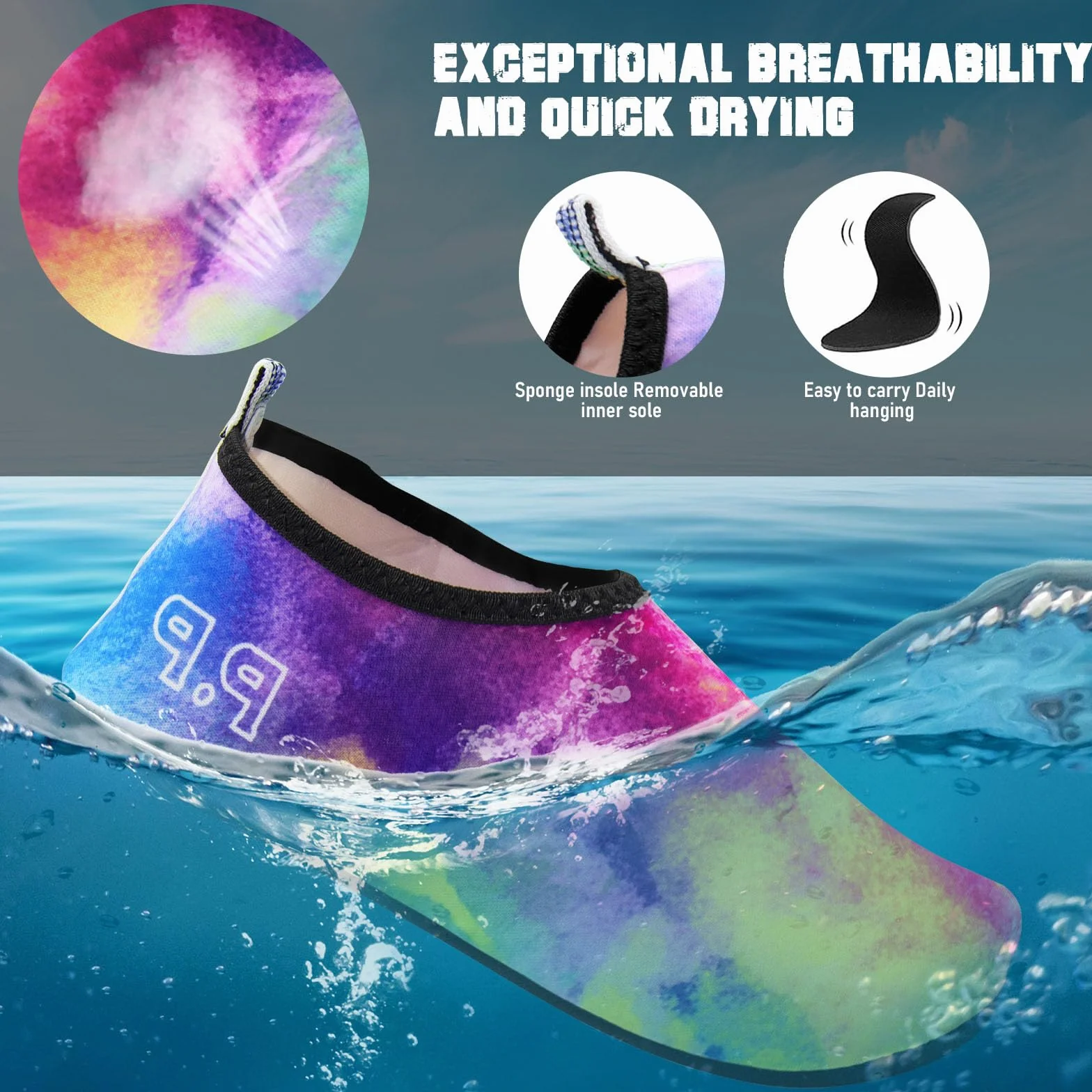 Scarpe da Nuoto Yoga Acqua Traspiranti Spiaggia Sport Surf Uomo Donna