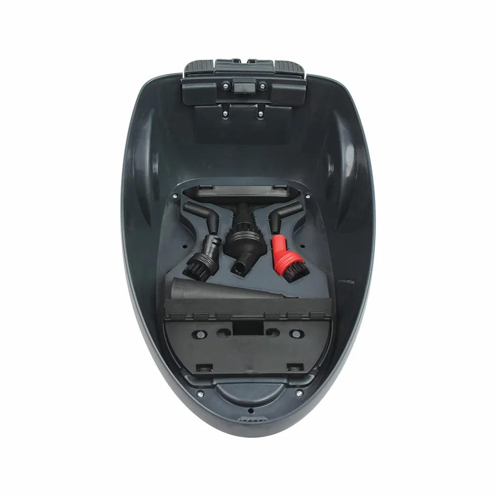 Polti Vaporetto Smart 30 S, Pulitore a Vapore con Caldaia ad Alta Pressione fino a 3 Bar, Tappo di Sicurezza, Potenza 1800 W, Capacità 1,6 L, 12 Accessori, Vano Porta Accessori, Bianco e Grigio