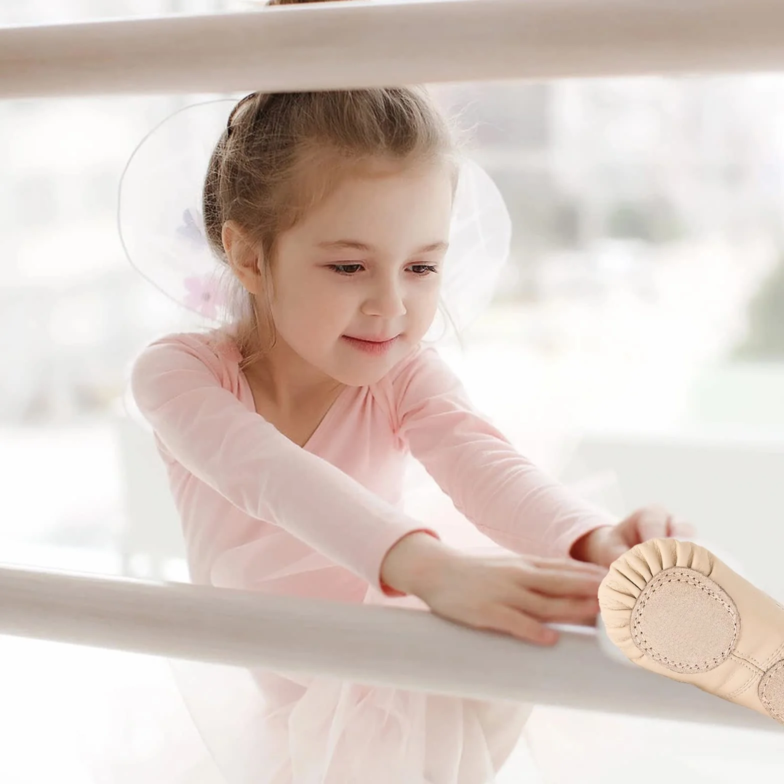 Scarpe da Ballo Classica in Pelle Ballerine per Donne
