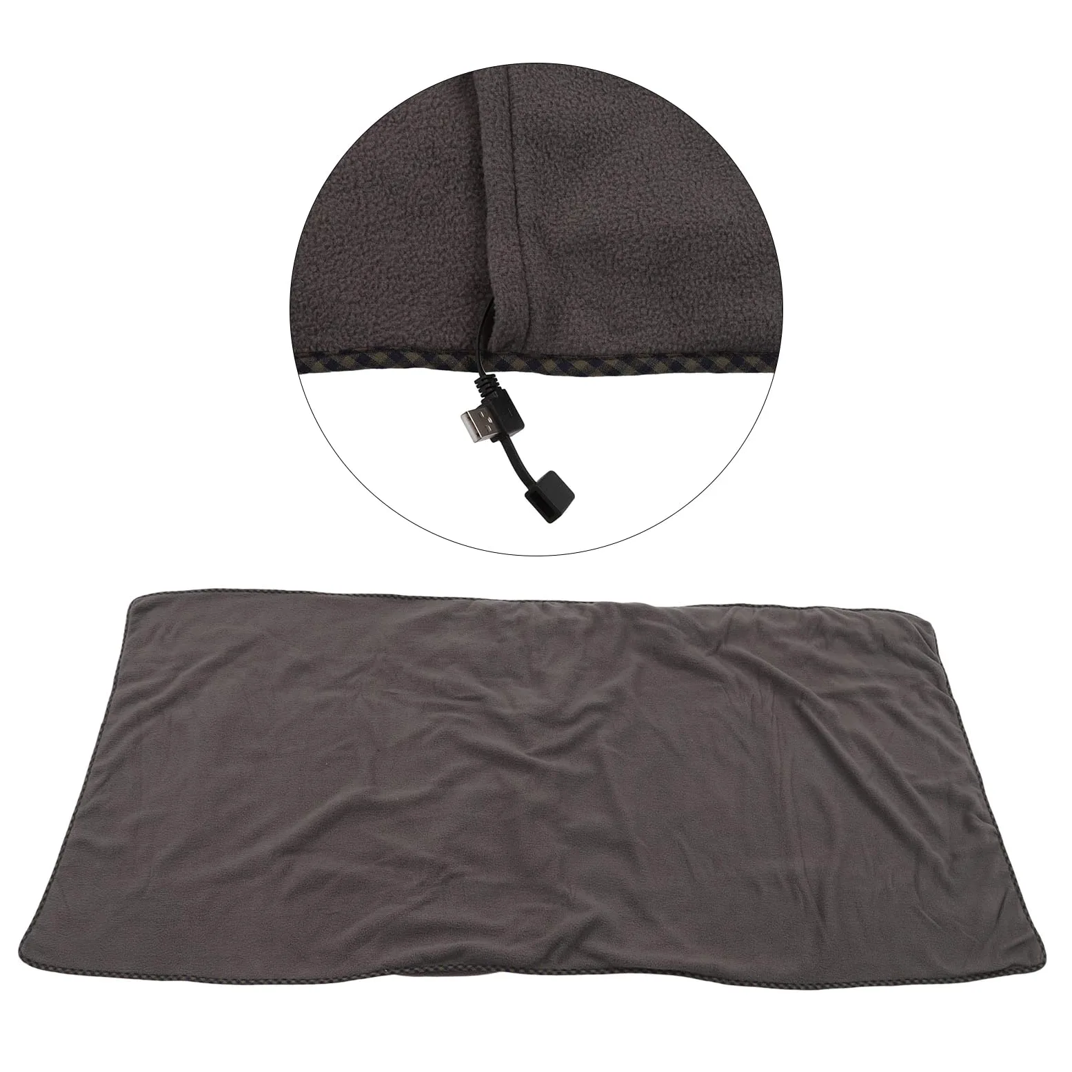 Cocoarm Coperta Riscaldata Elettrica Coperta Riscaldata Tramite USB in Poliestere Riscaldamento Rapido Area di Riscaldamento più Ampia Tiro Leggero per Studenti Impiegati Uso del Divano Letto