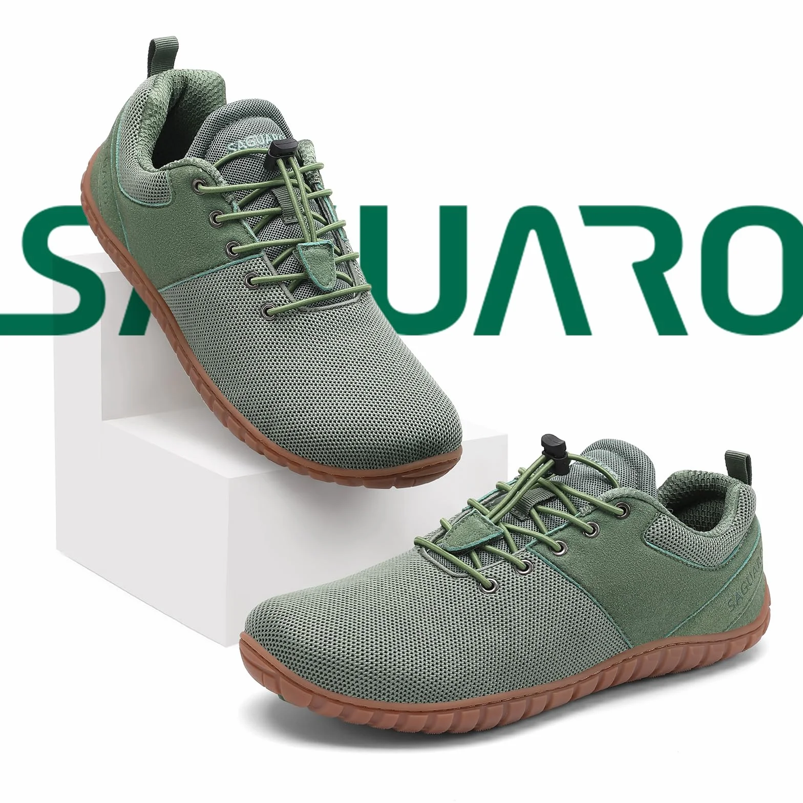 Saguaro Scarpe Barefoot Sportive Punta Larga Camminata Uso Quotidiano, Gr.36-48