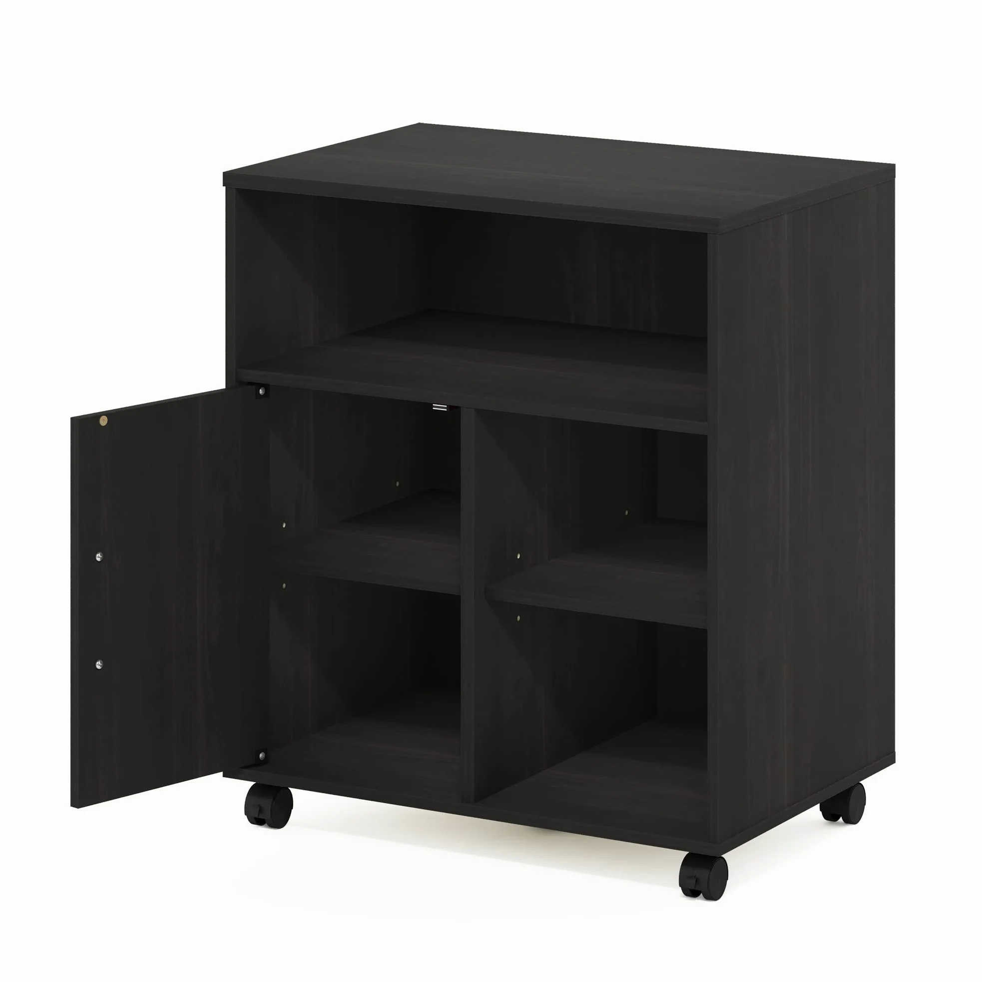 Furinno Econ Home Office - Supporto per stampante da scrivania con ruote, per caffè espresso