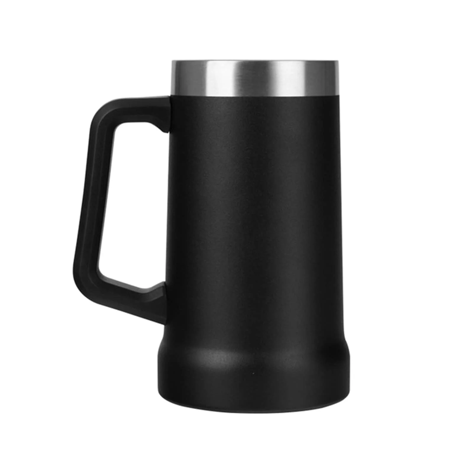 Tazza 24oz / 70. 9ml. Acciaio Inossidabile 304 Tumbler con Manico Vacuum Travel Coffee Birra Bug Tazza Tazza Termica Tazza Personalizzata (Color : Noir, Size : 709ML)
