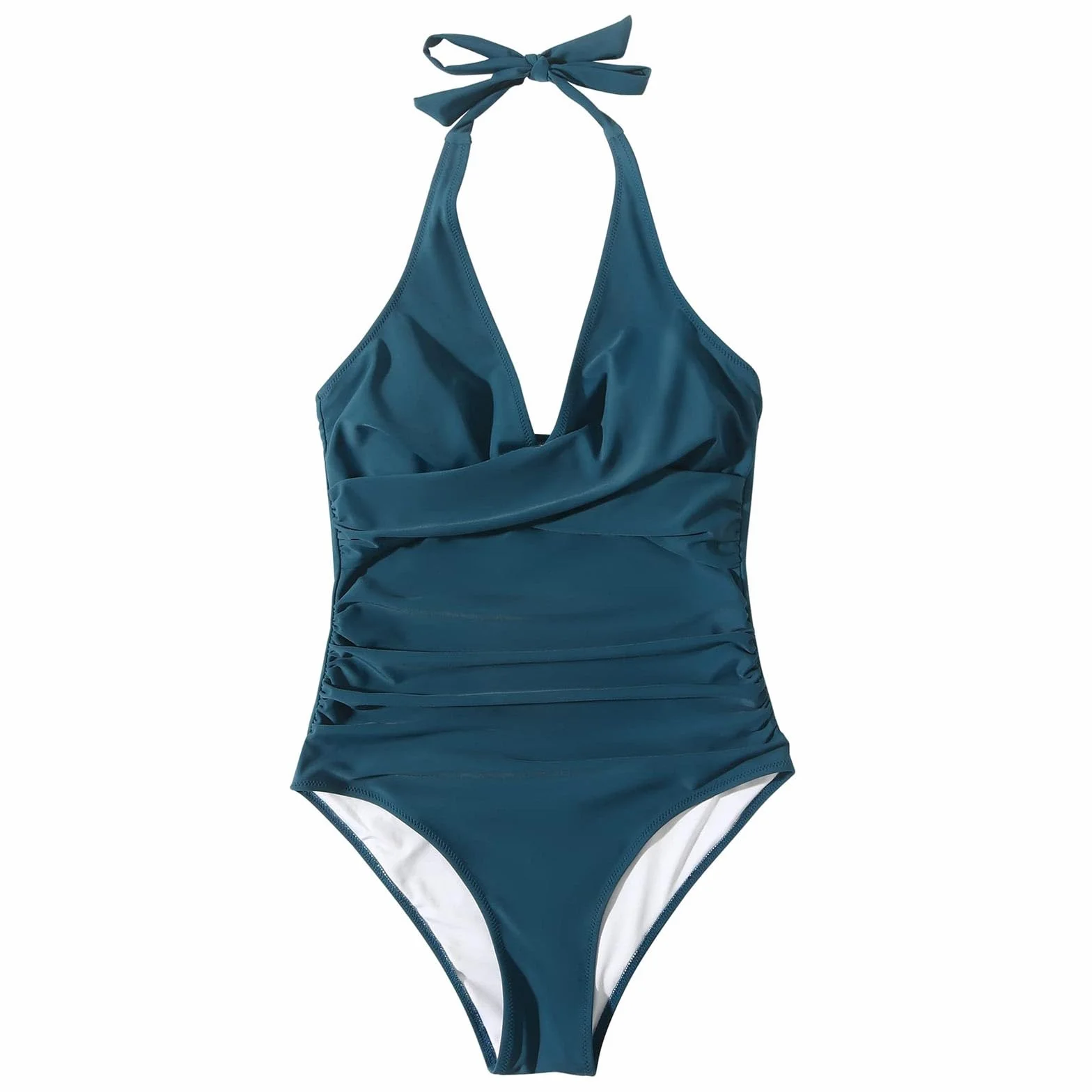 Costume Intero Donna Contenitivo Scollo a V Costume da Bagno Push Up Imbottito Reggiseno Costumi Interi Curvy Leopardato Controllo Della Pancia Vita Alta Costumi Mare Modellante Elegante Swimsuit 2026