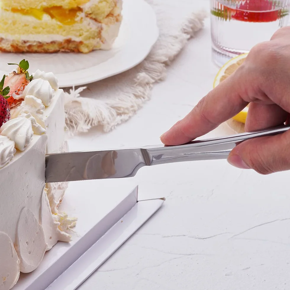 Set di coltelli e server per torte in acciaio inox GoGeiLi