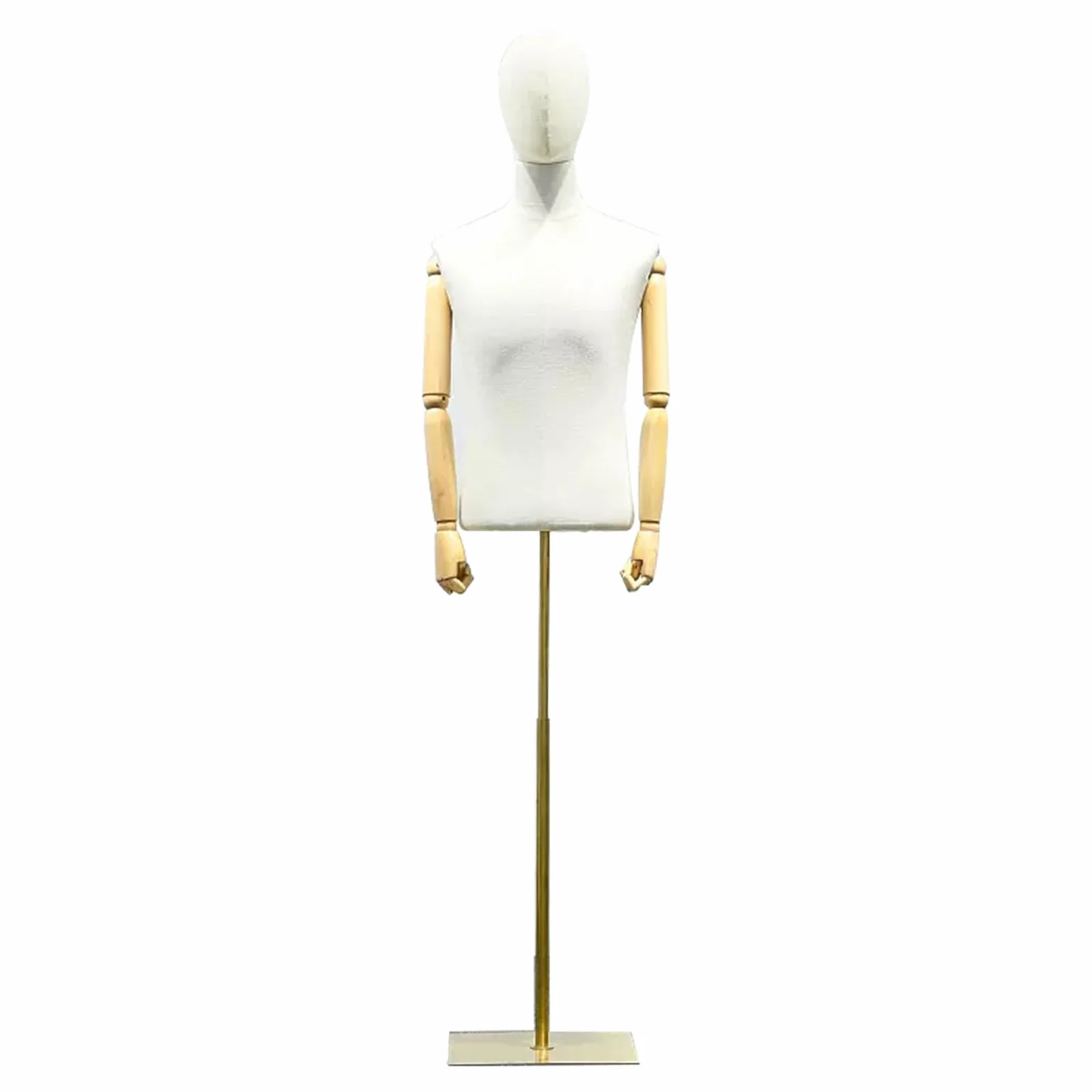 Manichino Maschile Sartoriale, Busto da Uomo Con Base in Metallo, da Vetrina