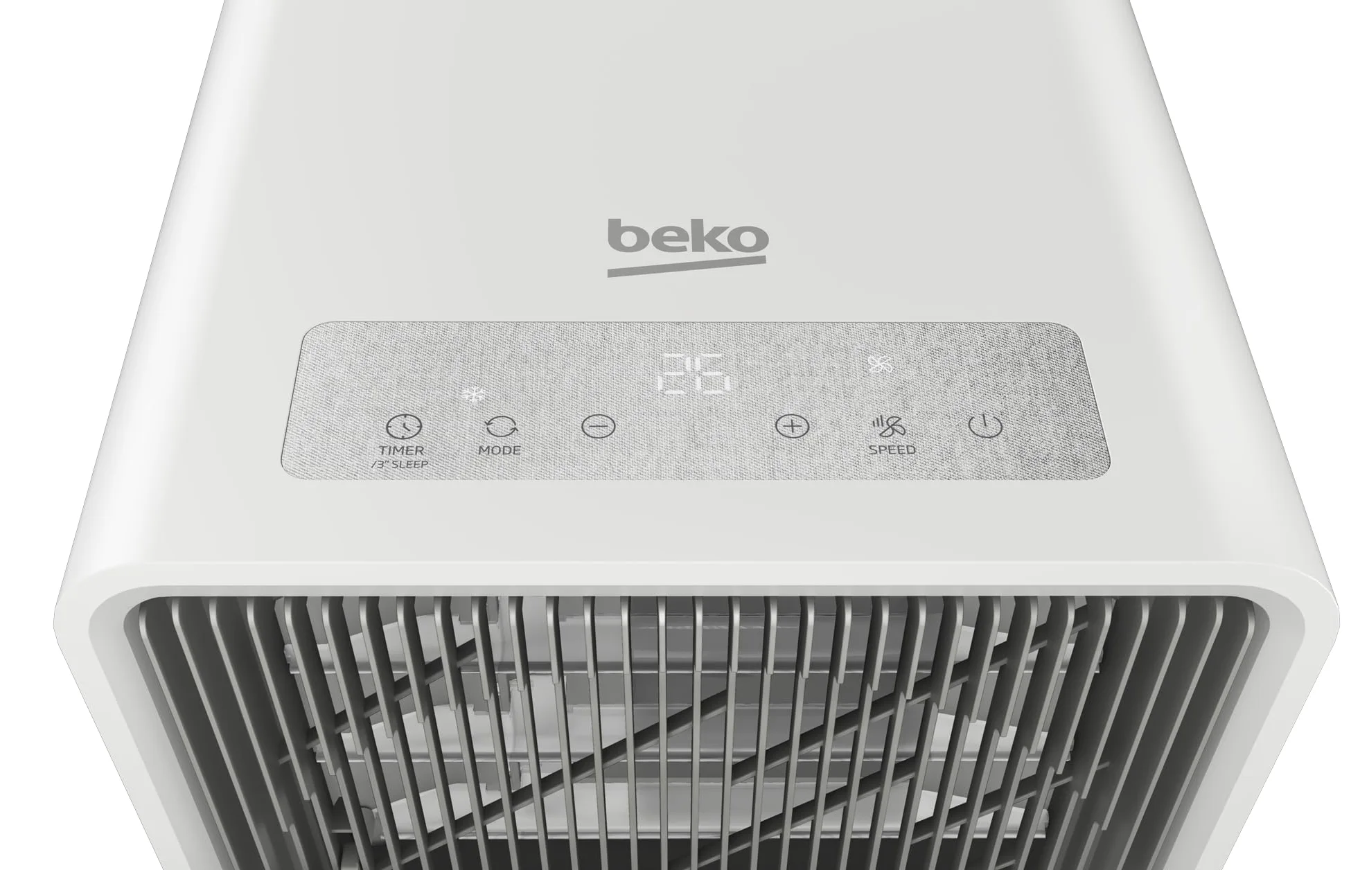 Beko - BP409C - Climatizzatore Portatile, 9000 Btu/h, Raffrescamento, Deumidificazione, Controllo facile e intuitivo, Classe Energetica A - Bianco/Grigio 33,5 x 69,8 x 28,5 cmBP409C