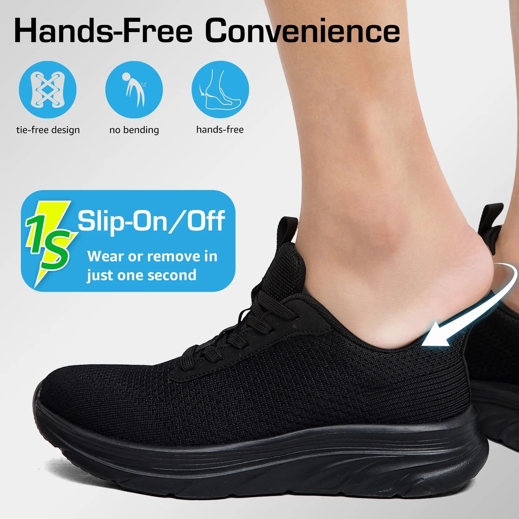 DimaiGlobal Sneakers Uomo Scarpe Running Leggeri Traspiranti Slip-On