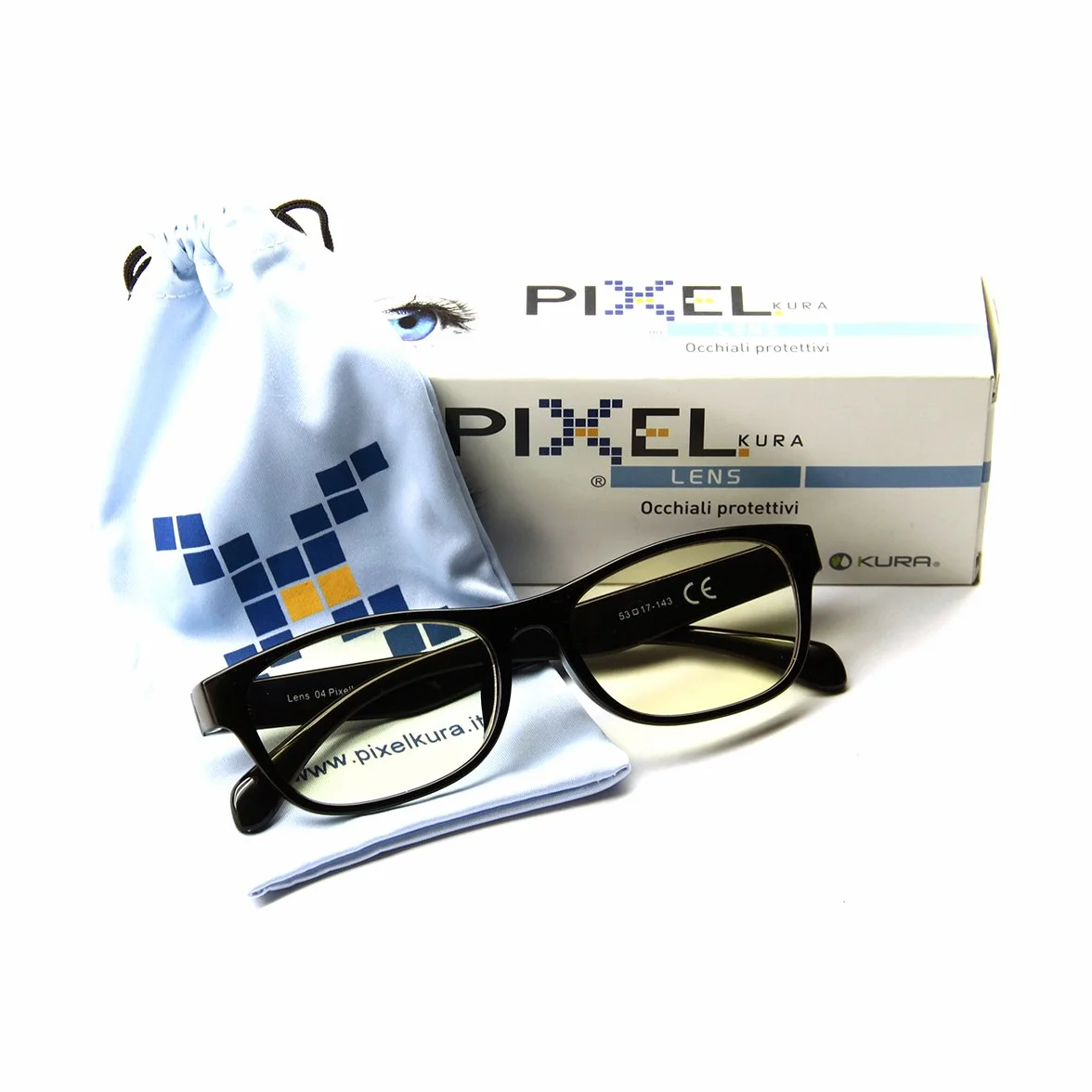 Pixel Lens Occhiali per PC Luce Blu 41% UV 100% Montatura Leggera