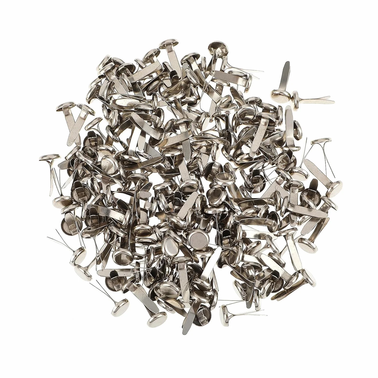 Fermagli rotondi in metallo per scrapbooking, graffette di carta, artigianato, 100 pezzi/set di fermaporta