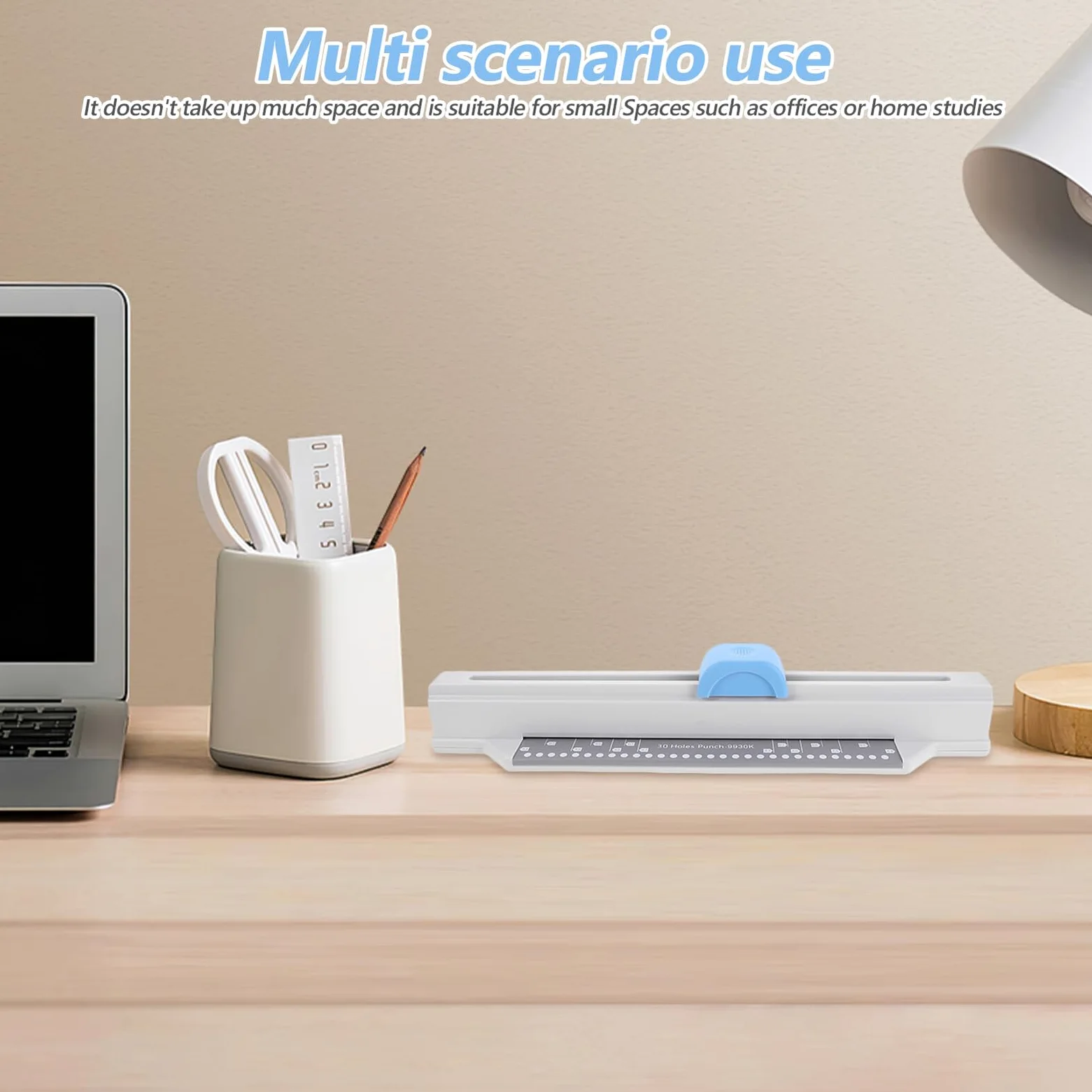 Zerodeko Perforatrice Manuale 30 Fori in Metallo per Fogli Mobili Macchina Portatile per Raccoglitori A4 Utensile da Ufficio Compatto per Perforazione Precisa e Organizzazione Documenti