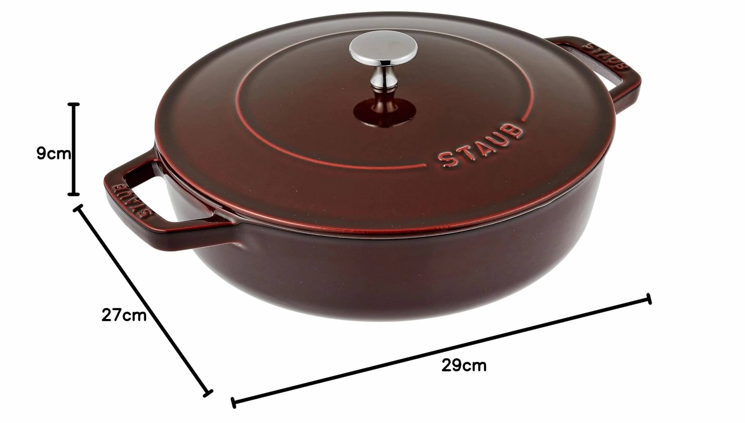 Staub 40511-512-0 Braisers Tegame Chistera, 272 x 87 x 295