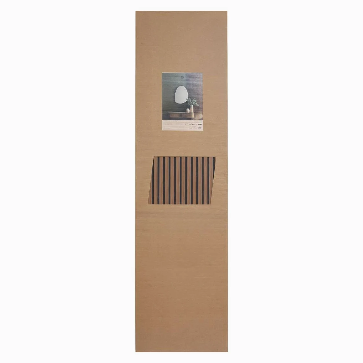 Atmosphera Créateur d'intérieur - Pannello Decorativo in Legno di Colva - 240x60cm - Finitura Noyer - Riduzione del Rumore