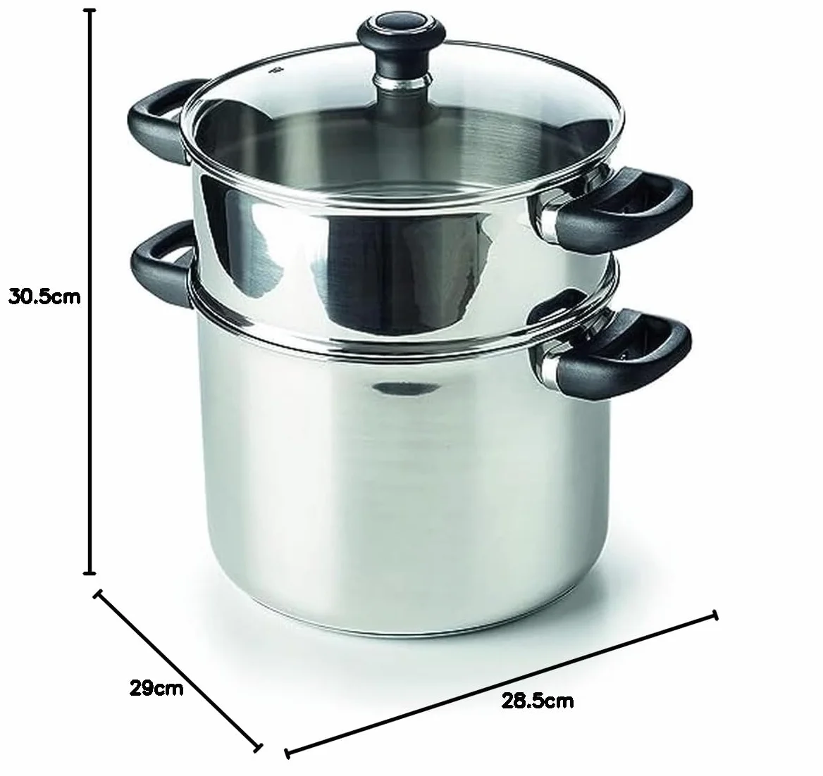 Beka 12030244 - Couscoussiera Polo in acciaio INOX, diametro: 24 cm