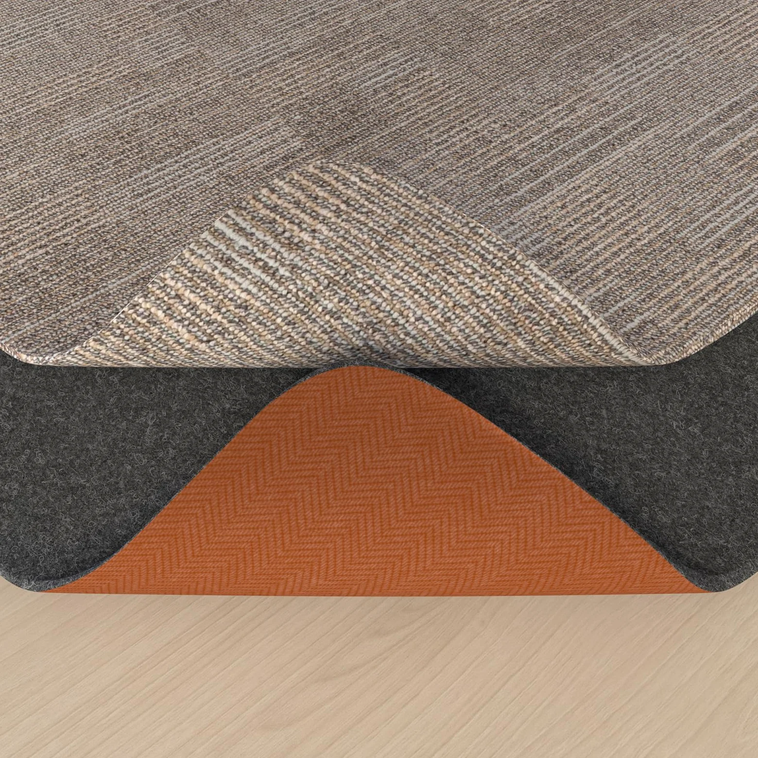 Tappeto Antiscivolo Gomma, 180x280cm sottotappeto antiscivolo per tappeti, protezioni sottotappeto, fermagli per tappeti per pavimenti in legno, mantengono i tappeti in posizione