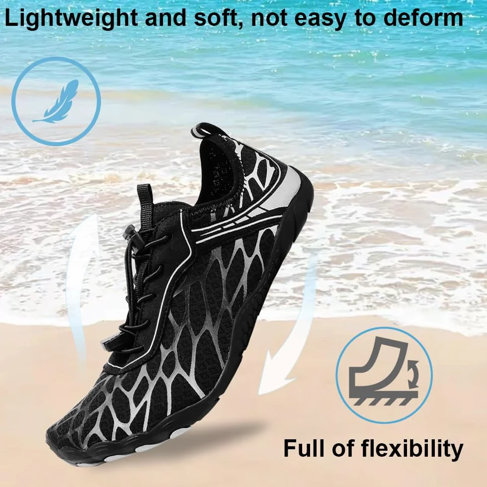 Scarpe da Scoglio Uomo Donna Barefoot Scarpe da Surf Antiscivolo Asciugatura Rapida 36-46 EU