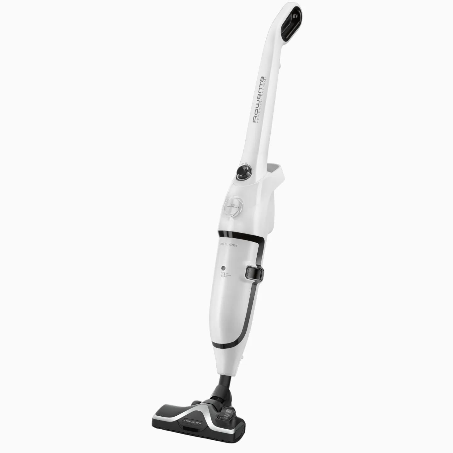 Rowenta Powerline Extreme, Scopa Elettrica con Sacco e con Filo, Capacità 2.2 l, Potenza 750 W, Rumorosità 77 dB, Bianco, RH8037