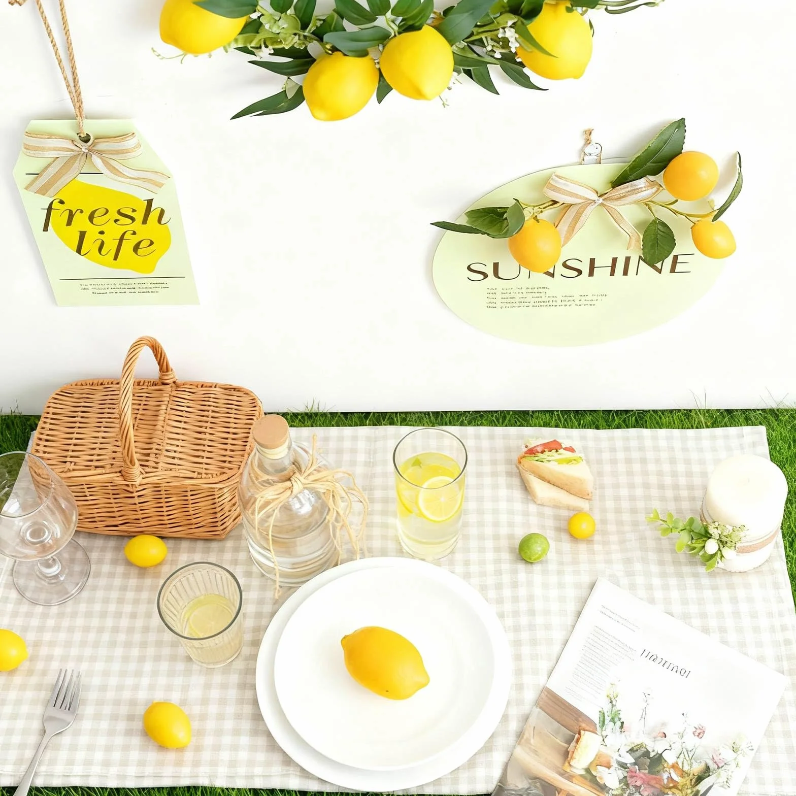 Pezzi Limoni Artificiali Realistici Frutta Finta Gialla per Decorazione Casa Cucina Matrimonio Feste Fotografia 7,5 × 5,2 cm
