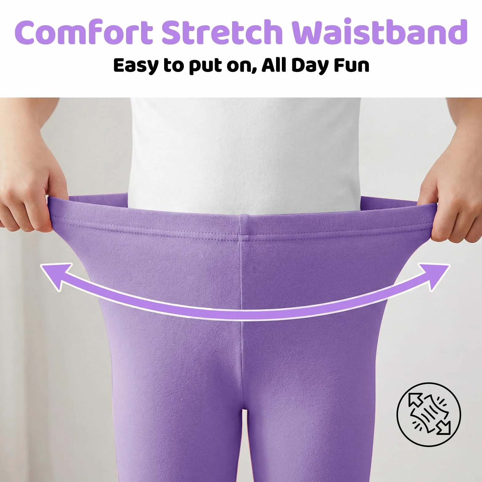 Leggings Capri per Bambine Pacco da 3 Unita Pinocchietti Ragazze Cotone 3/4 Legging Ciclismo Elasticizzati Pantaloni con Elastico in Vita Scuola Parco Estivi Pantacollant per Bambina 5-12 Anni