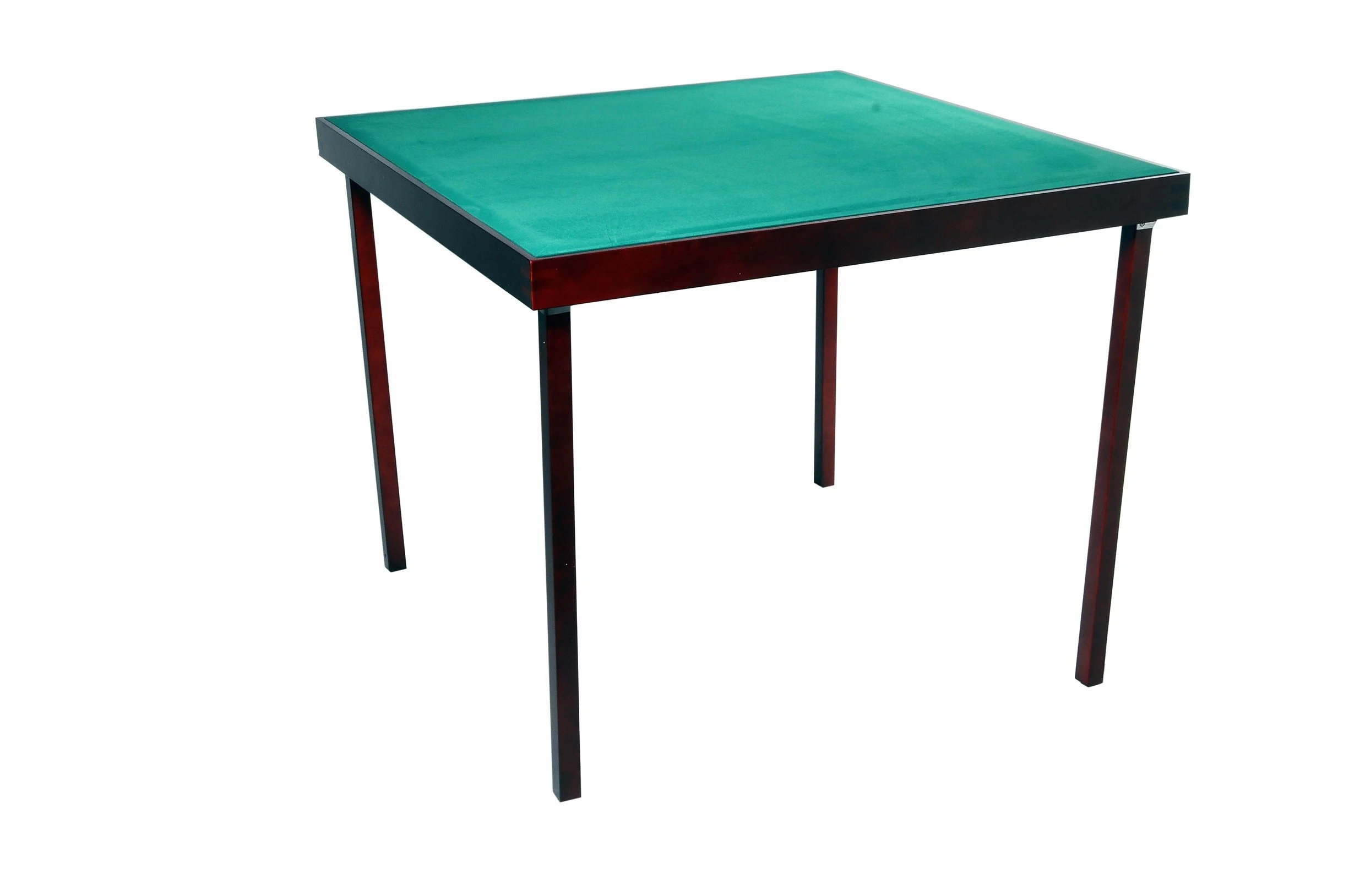 Engelhart - 390503 - Tavolo da Gioco in Legno Pieghevole per Bridge/Poker - Piano da Gioco in Feltro (79 cm x 79 cm)
