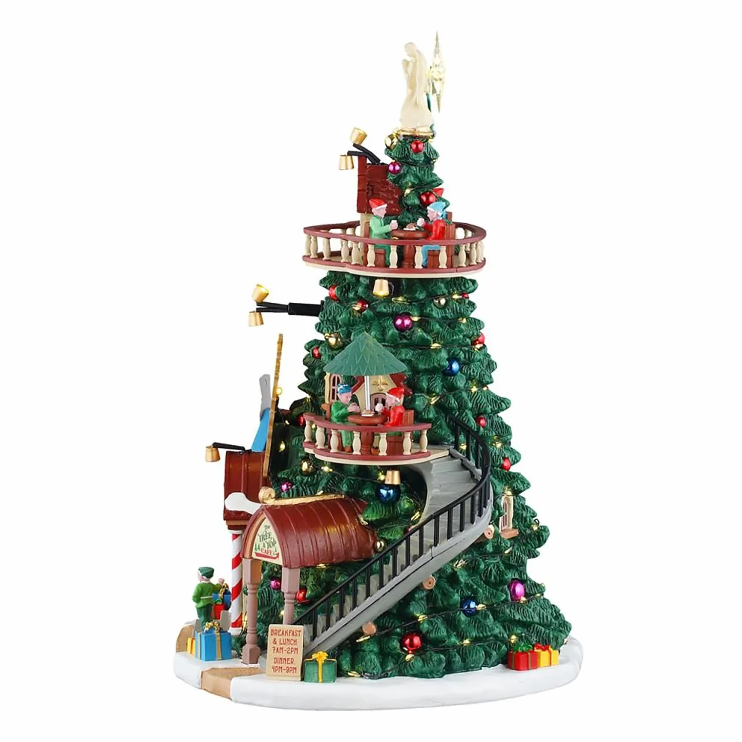 LEMAX Edificio Torre Tannenbaum con luci led The Tannenbaum Tower Christmas Shops H30,5x22x20 cm