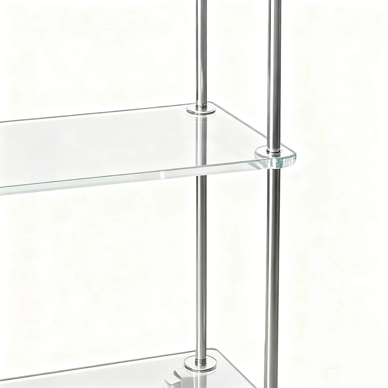 Carrello bar in acrilico a 3 livelli - Portavivande trasparente con ripiani robusti, elegante soluzione per riporre bevande, cucina o bagno, ruote lisce con resistente, casa, appartamento o uff