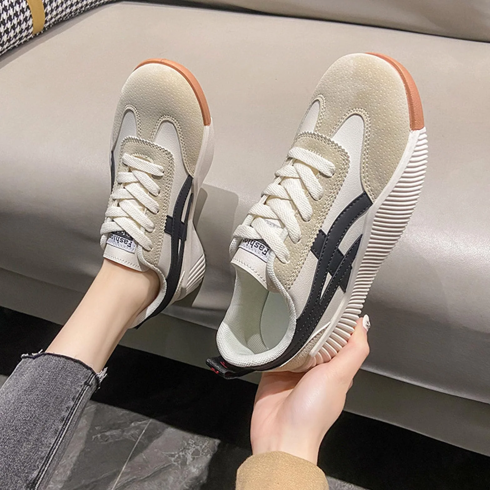 Scarpe da Ginnastica Ortopediche Donna Supporto Arco Plantare Dolore Piede Camminare Sport Palestra