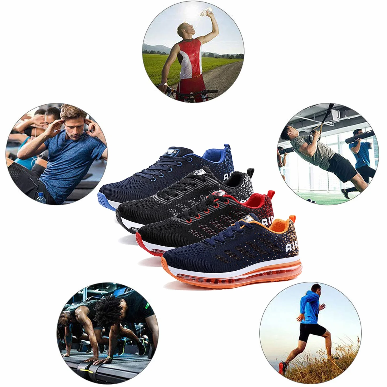 Scarpe Sportivo Uomo Donna da Ginnastica Corsa Air Sneakers Basse Casual