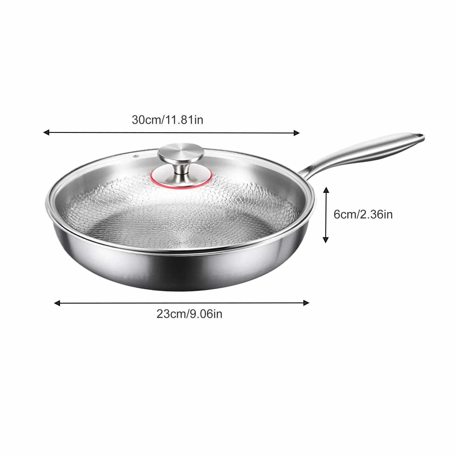 Generico Padella Tegame Multiuso Antigraffio | Tegame Per Induzione Con Coperchio Per Induzione, Fornello Elettrico, Campeggio, Cucina, Ristorante, Cottura Al Forno,