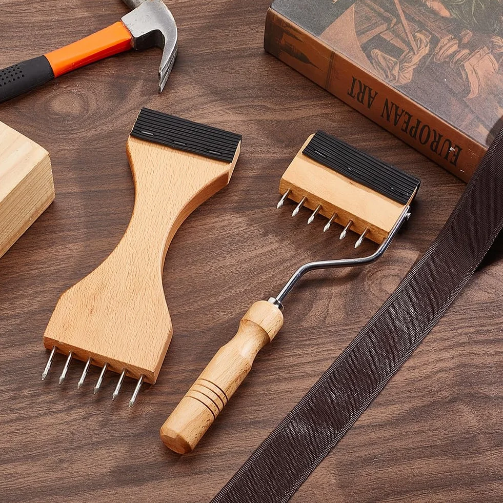 NBEADS 2 pz Strumento per Riparazione Tappezzeria Barella in Fettuccia di Legno
