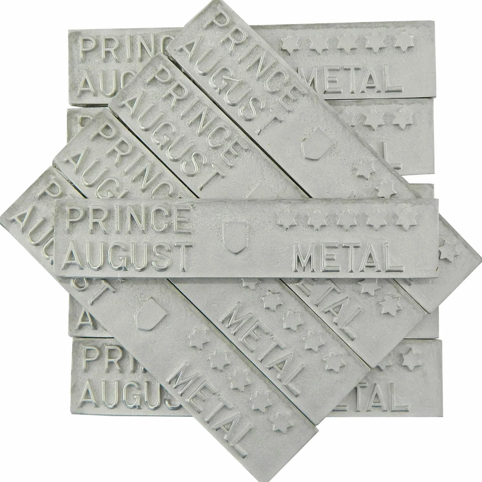 Prince August Lingotti in peltro a 5 stelle 800 g per fusione miniature gioielli