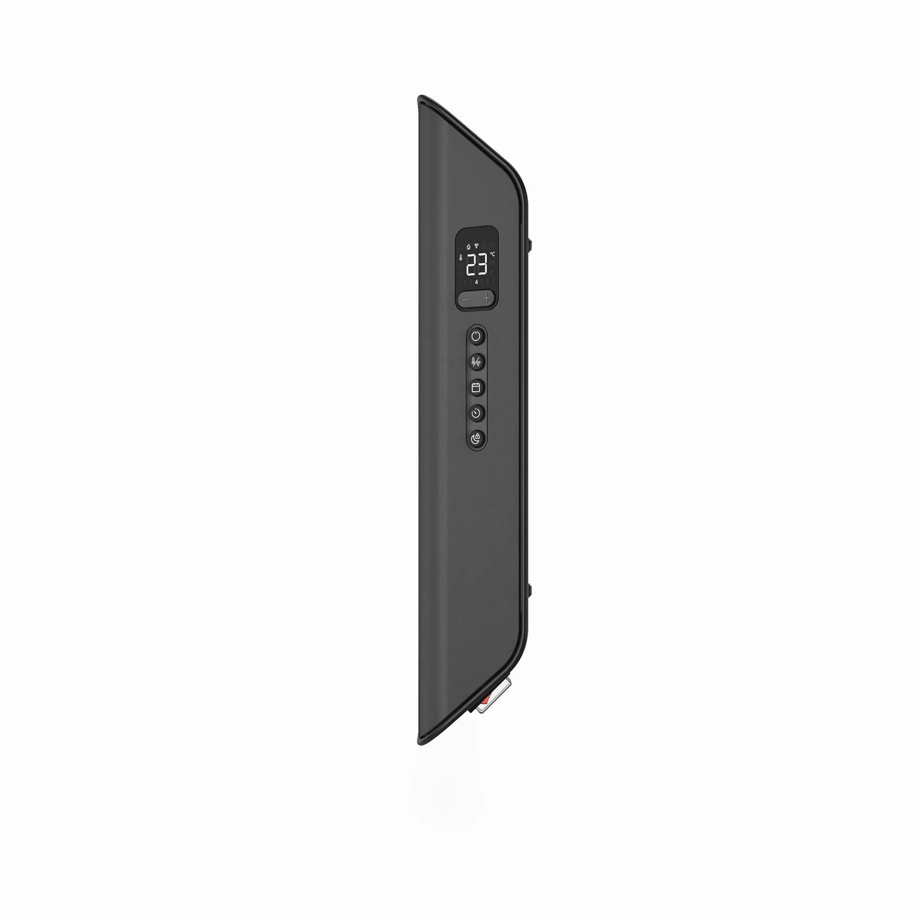 Duux Edge Smart 1500 W Riscaldamento elettrico a risparmio energetico – Convettore elettrico – Termoventilatore da bagno – Radiatore con termostato – Riscaldatori elettrici per ambienti fino a 20 m² –