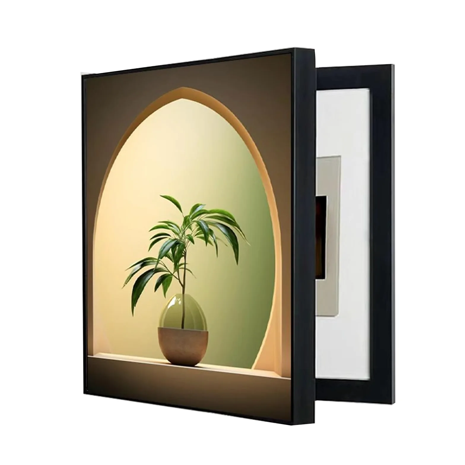 Generico Decorazione Della Scatola Del Contatore Elettrico Coprire L'interruttore Di Alimentazione Quadri Decorativo Della Nascondere Scatola Distribuzione(D,50X60CM)