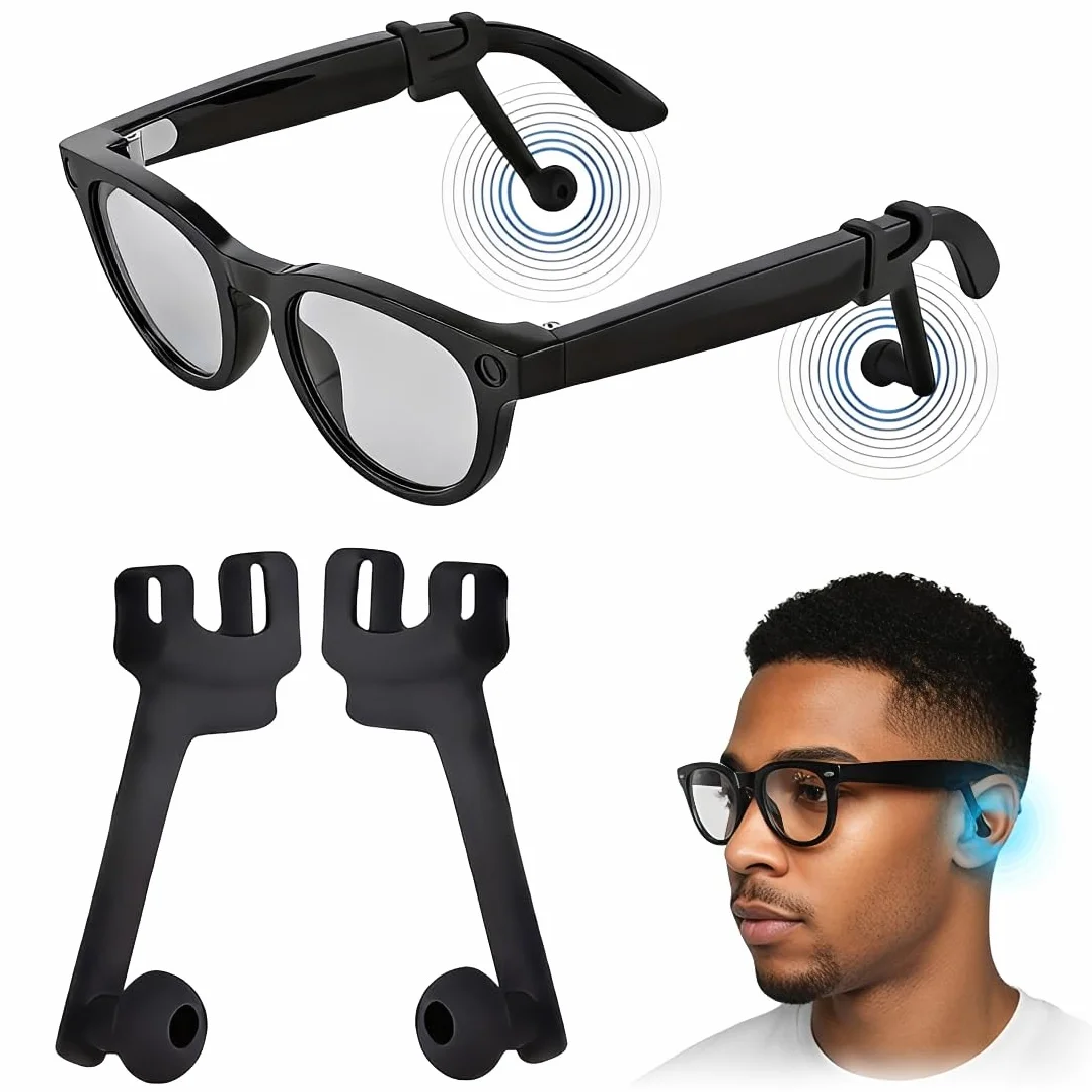 Tubetti sonori in silicone per occhiali intelligenti Meta Wayfarer Skyler Headliner Oakley HSTN