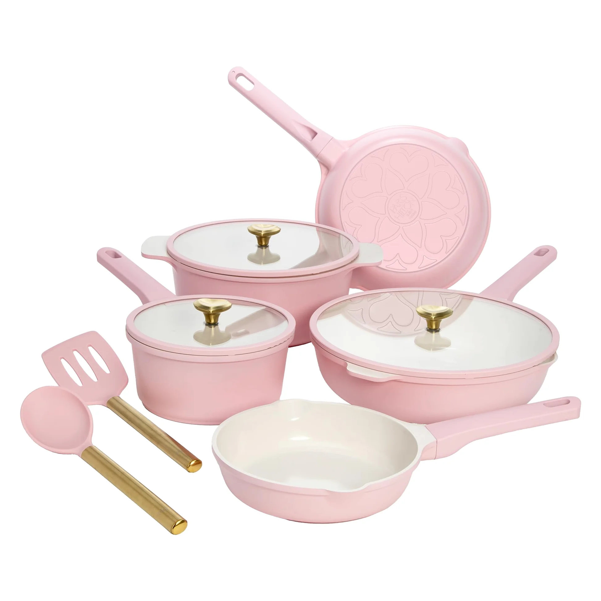 Paris Hilton Set di pentole in alluminio pressofuso, rosa