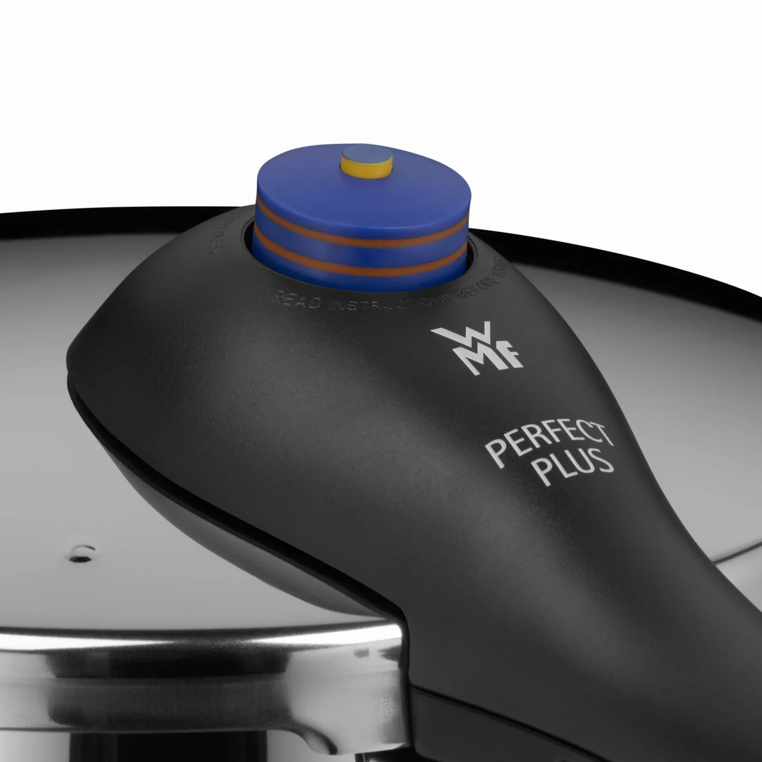 WMF Perfect Plus One Pot - Pentola a pressione a induzione, 4,5 l, con protezione della fiamma, grande segnale di cottura, 2 livelli di cottura, manico con coperchio rimovibile, regolatore di livello