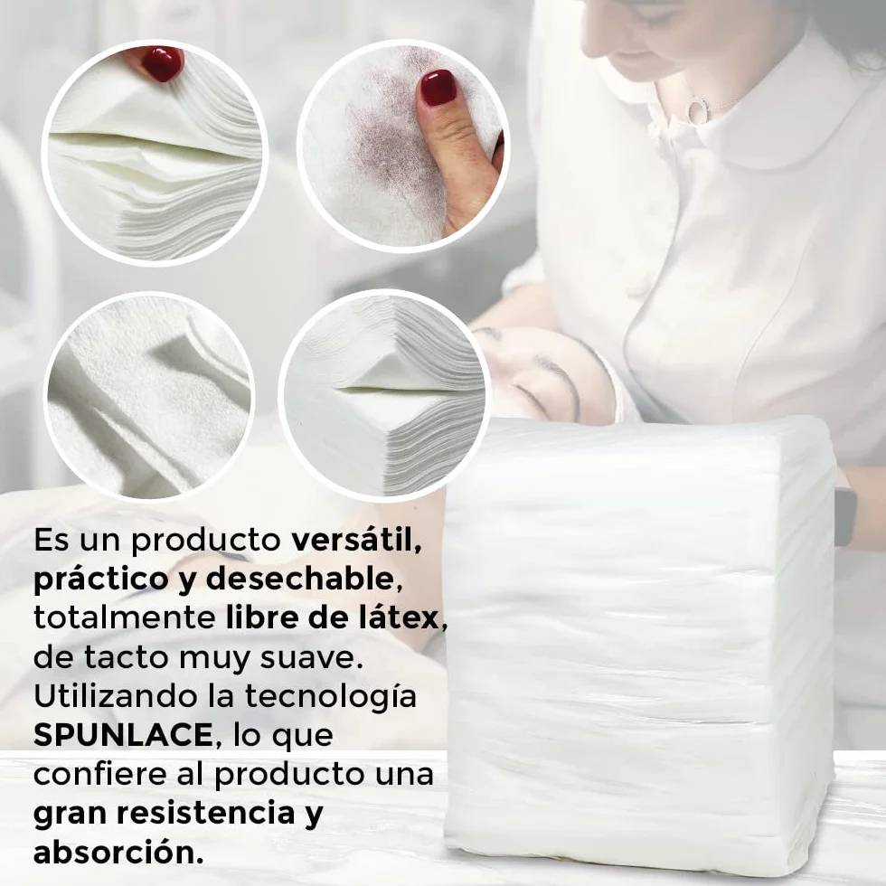 Asciugamani Monouso in Spunlace | 40x80 cm, 800 unità | Parrucchiere, Estetica, Saloni di Belleza, Pedicure, Hotel, Saloni per Massaggi