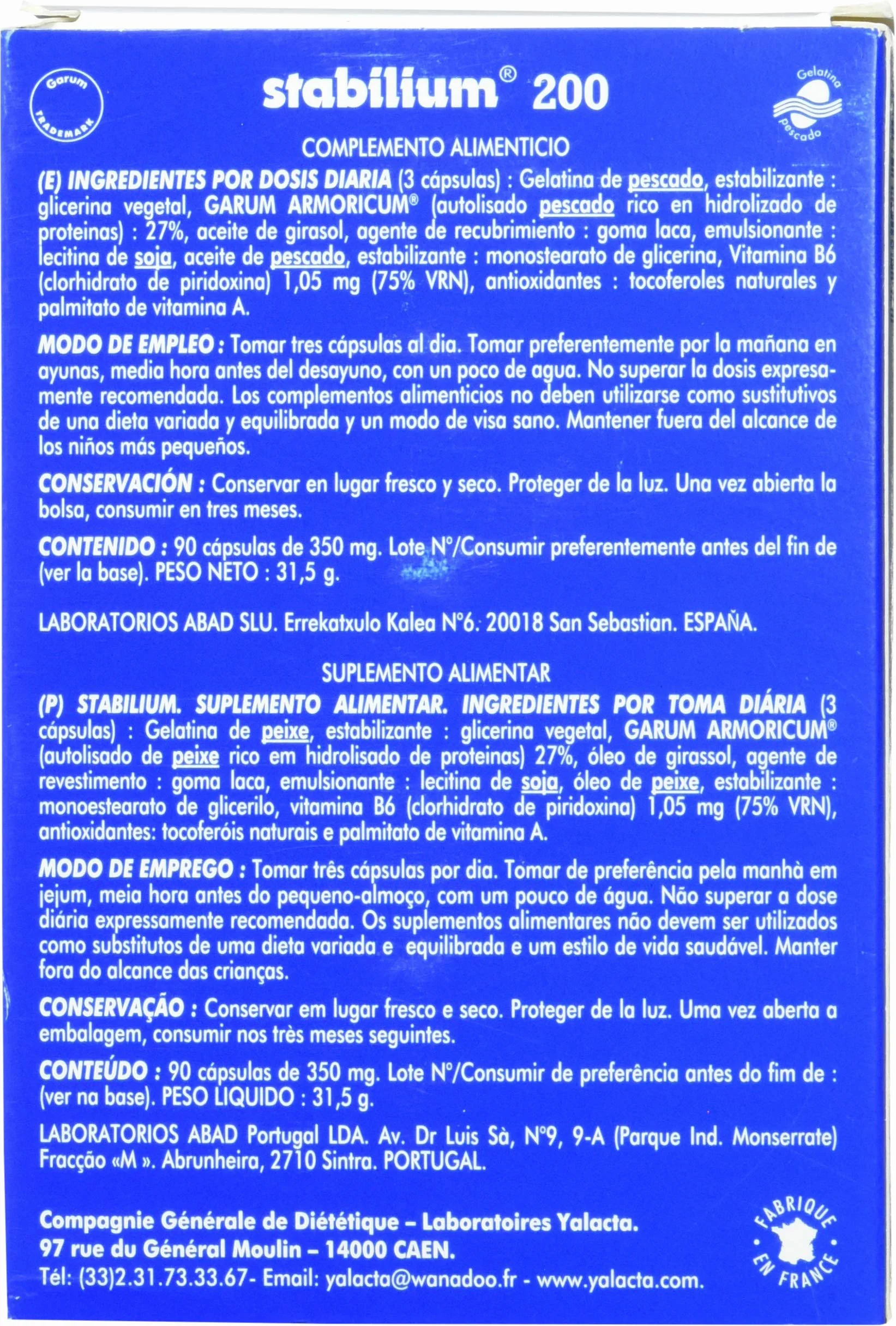 STABILIUM STRES 90 Perle, Nero, Normale